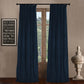 Velvet room darkening thermal curtains with pinch pleat design, set of 2, blocking 60% light for privacy and insulation