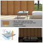 Blackout sliding panel blinds on track system for sliding doors with custom sizing