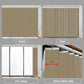 LANTIME Fabric Vertical Blinds 3.5-inch light filtering slats made to order on window