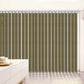 Blackout fabric vertical blinds with 3.5-inch slats for energy saving and custom window fit