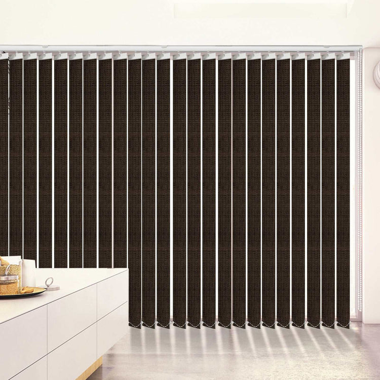 LANTIME blackout fabric vertical blinds 3.5 inch slats energy-saving made to order