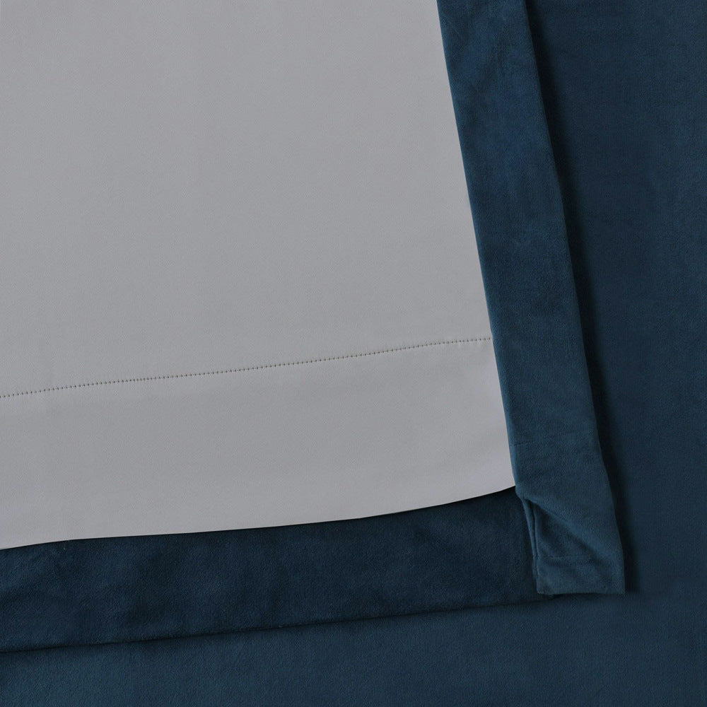 Pinch Pleated Room Darkening Velvet Curtains, Luxury Thermal Window Curtains Panels Drapes, Set of 2