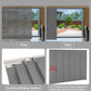 LANTIME waterproof sliding panel blinds on large window filtering solar light