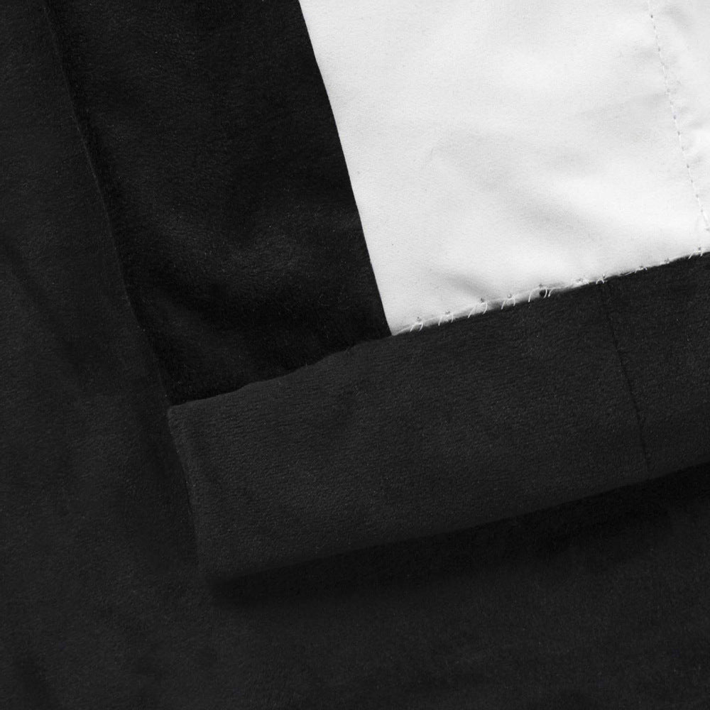 Pinch Pleated Room Darkening Velvet Curtains, Luxury Thermal Window Curtains Panels Drapes, Set of 2