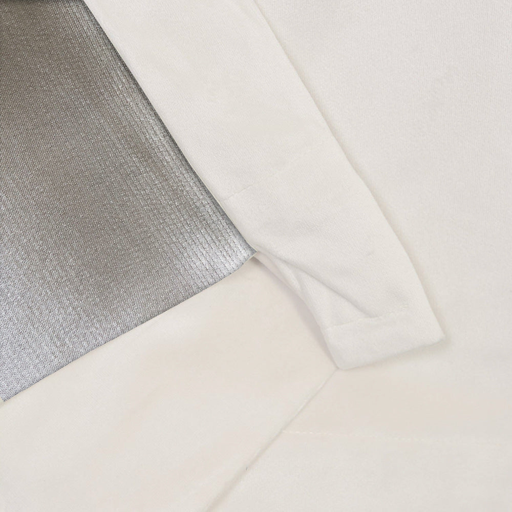 Pinch Pleated Room Darkening Velvet Curtains, Luxury Thermal Window Curtains Panels Drapes, Set of 2