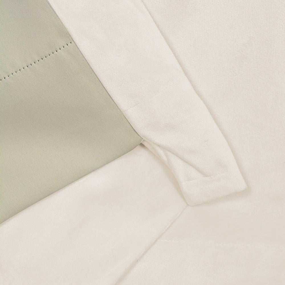 Pinch Pleated Room Darkening Velvet Curtains, Luxury Thermal Window Curtains Panels Drapes, Set of 2