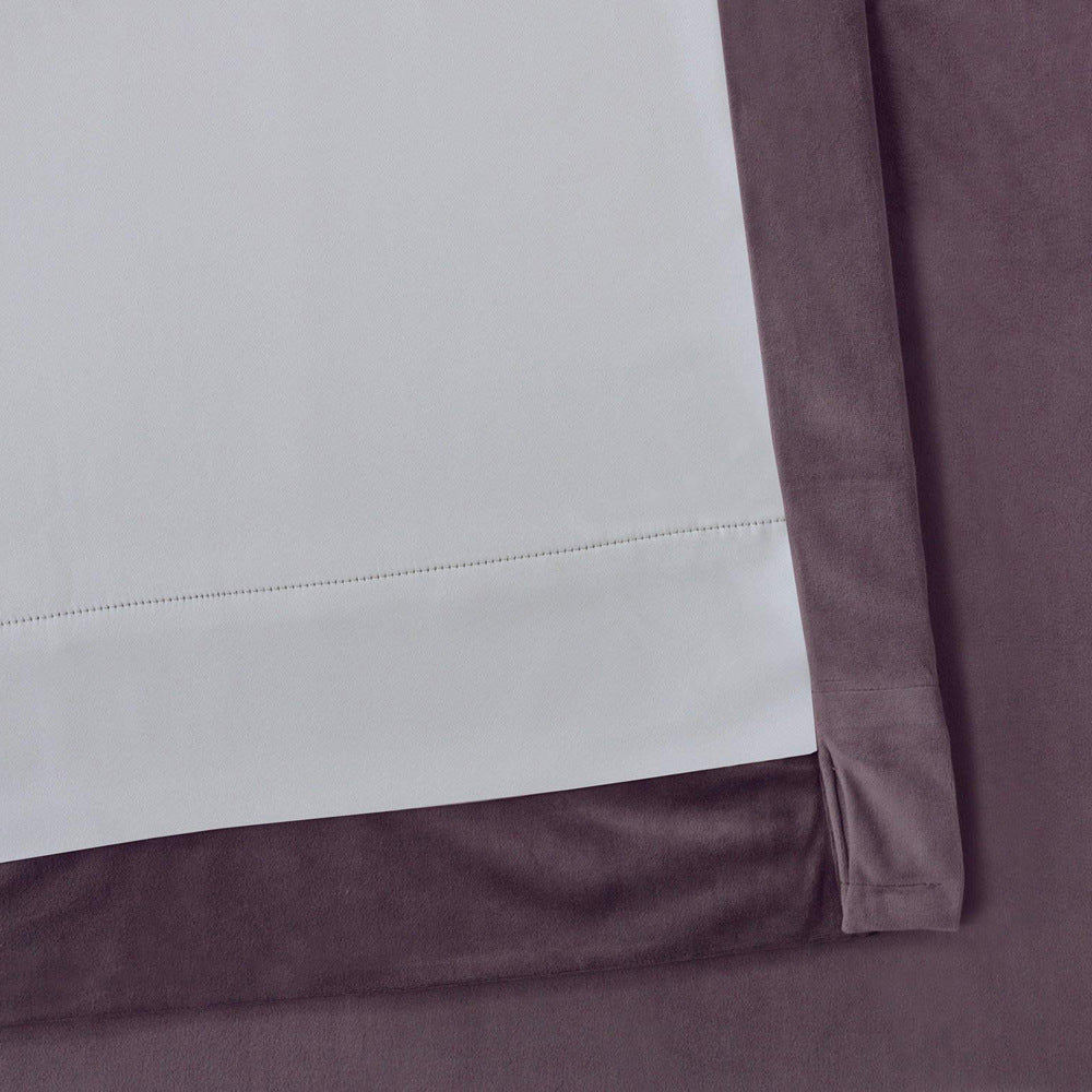 Pinch Pleated Room Darkening Velvet Curtains, Luxury Thermal Window Curtains Panels Drapes, Set of 2