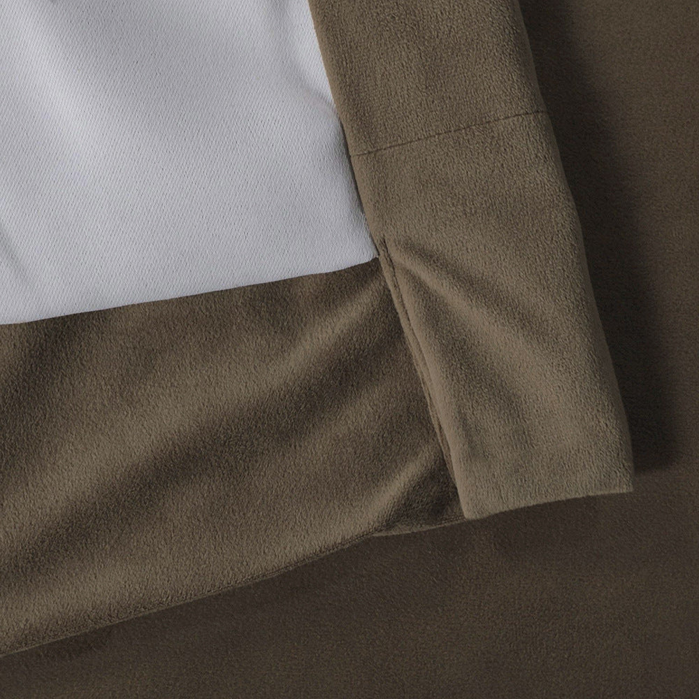 Pinch Pleated Room Darkening Velvet Curtains, Luxury Thermal Window Curtains Panels Drapes, Set of 2