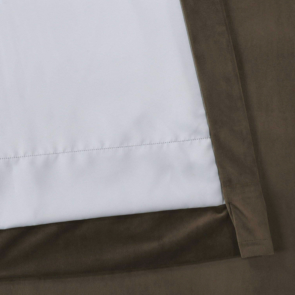 Pinch Pleated Room Darkening Velvet Curtains, Luxury Thermal Window Curtains Panels Drapes, Set of 2