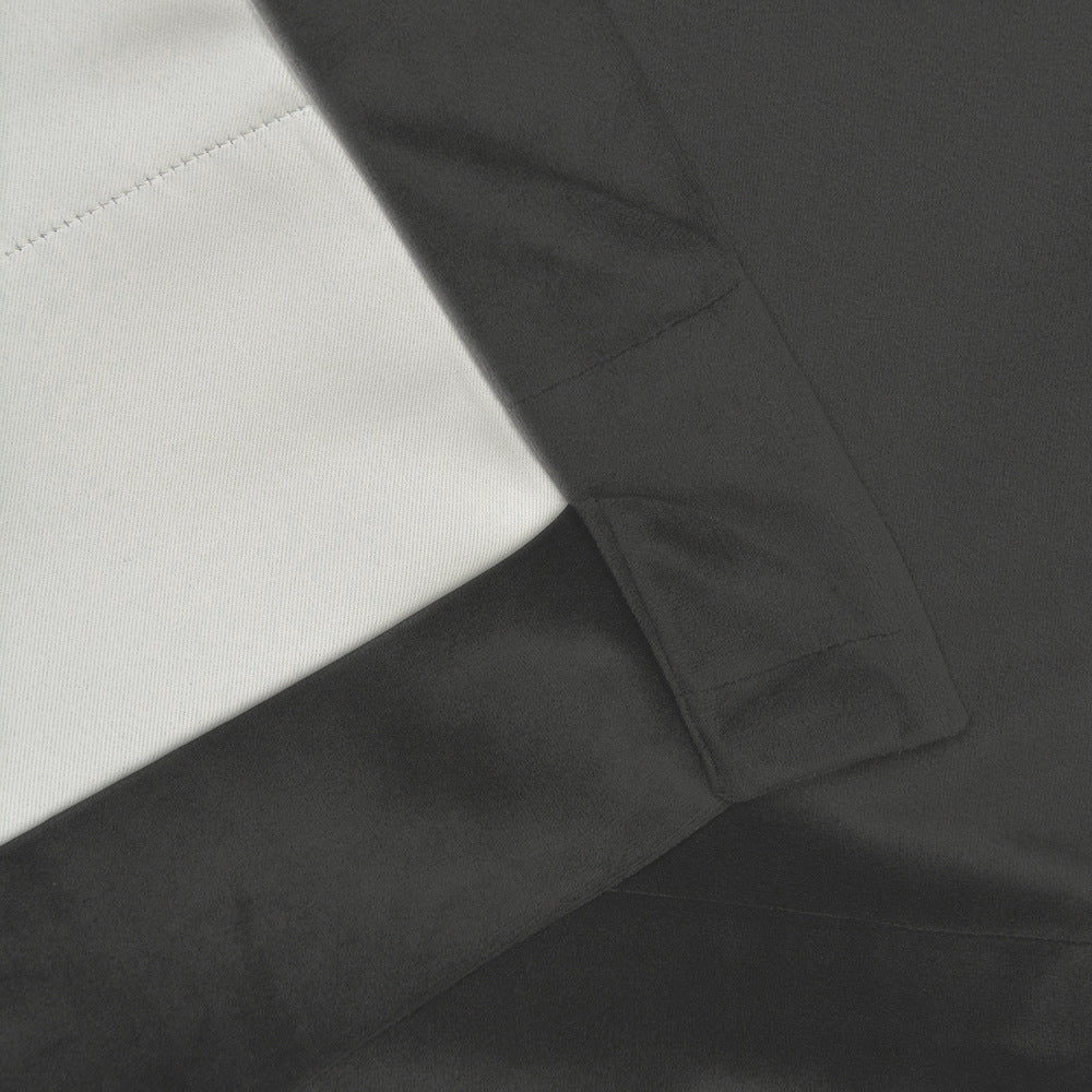 Pinch Pleated Room Darkening Velvet Curtains, Luxury Thermal Window Curtains Panels Drapes, Set of 2