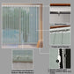 LANTIME Sheer Vertical Blinds purple cordless UV protection on sliding door window