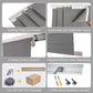 LANTIME waterproof sliding panel blinds for sliding doors and large windows with solar light filtering and UV protection