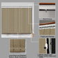 LANTIME Fabric Vertical Blinds 3.5 inch light filtering slats on a large window