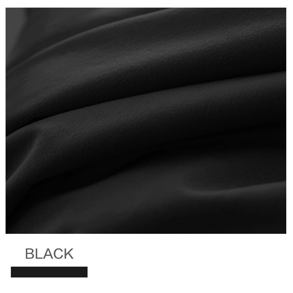 Pinch Pleated Room Darkening Velvet Curtains, Luxury Thermal Window Curtains Panels Drapes, Set of 2