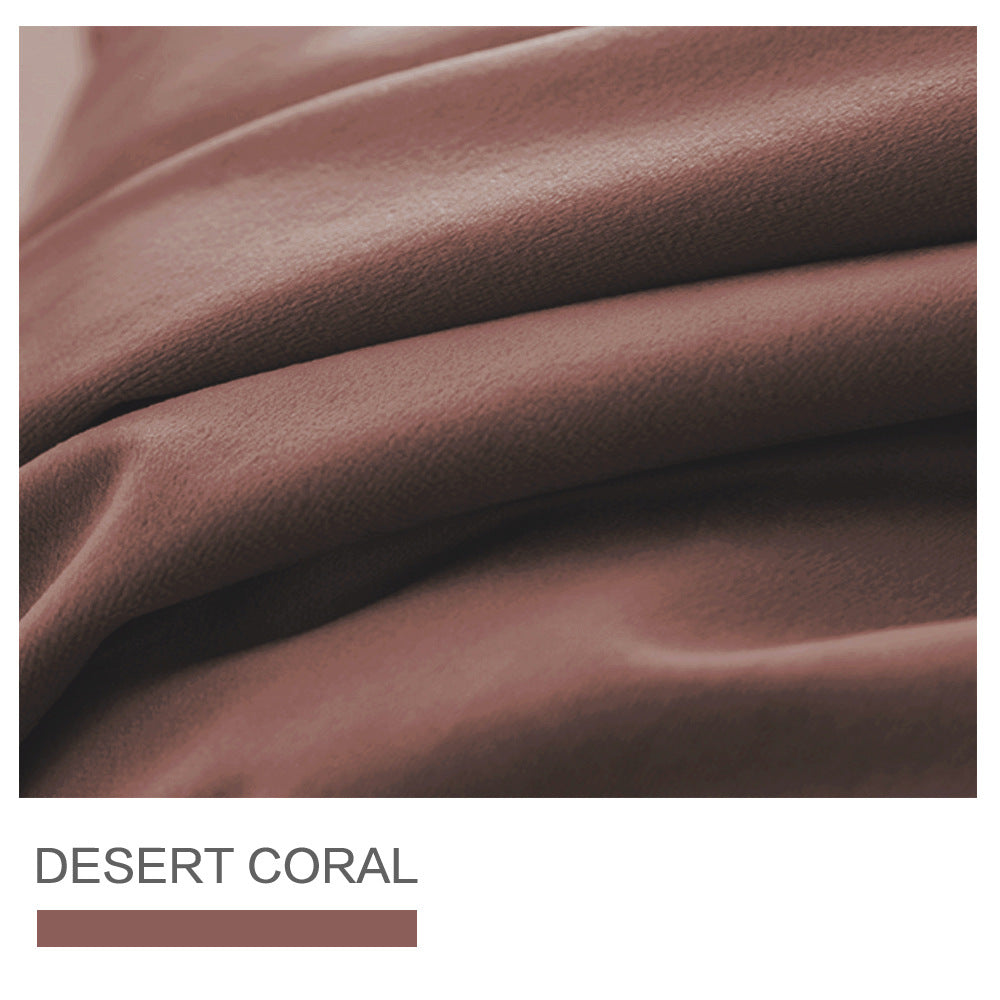 Pinch Pleated Room Darkening Velvet Curtains, Luxury Thermal Window Curtains Panels Drapes, Set of 2