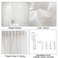 LANTIME Faux Linen Sheer Curtains with double pinch pleats and custom length, showing linen texture and soft sunlight filtering through