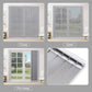 LANTIME Solar Mesh beige cordless vertical blinds with 5% openness for sliding door sunlight and UV protection