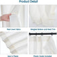 LANTIME Real Linen pinch pleat curtains set of 2 in light filtering beige fabric with custom length options