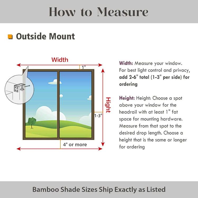 LANTIME Bamboo Woven Roman Shade cordless natural light filtering window treatment