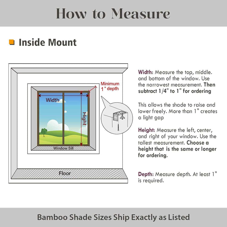 LANTIME Bamboo Woven Roman Shade cordless natural sheer light filtering window treatment