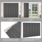 Blackout sliding panel blinds for large windows with cordless design and custom sizing