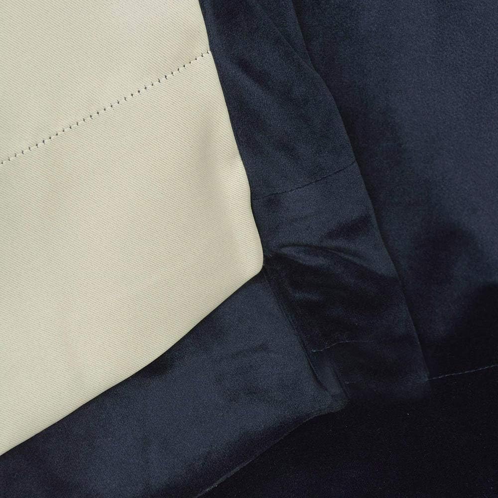 Pinch Pleated Room Darkening Velvet Curtains, Luxury Thermal Window Curtains Panels Drapes, Set of 2