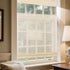 LANTIME Bamboo Roman Shade cordless natural woven top down bottom up window treatment