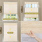 LANTIME Bamboo Roman Shade cordless natural woven top down bottom up window covering with textured wood slats