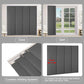 Blackout sliding panel track blinds for large windows with cordless, custom sizing and thermal insulation