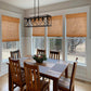 LANTIME Bamboo Woven Roman Shade cordless sheer light filtering natural window covering