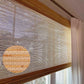 LANTIME Bamboo Woven Roman Shade cordless sheer light filtering natural window treatment
