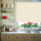 LANTIME waterproof blackout roller shade cordless for kitchen and bathroom windows