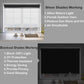 LANTIME Double-Layer Blackout & Sheer Roller Shade – Cordless