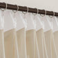 Semi-sheer faux linen pinch pleat curtains set of 2 with UV protection and custom length option