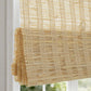 No Drill No Tools Blinds LANTIME cordless jute bamboo Roman shade custom size