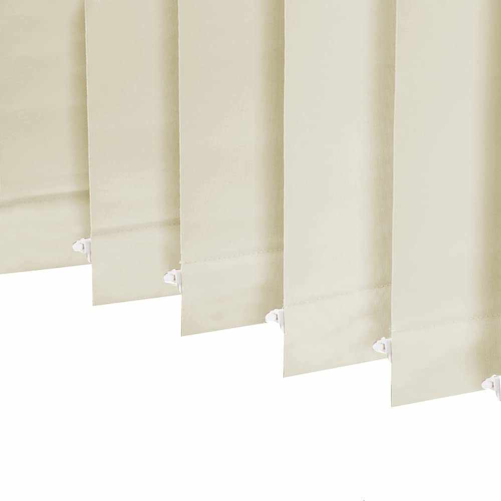 Blackout vertical blinds with 3.5-inch slats, thermal insulated and made to order for energy saving and light control