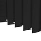 Blackout vertical blinds with 3.5" slats, thermal insulated and custom made for windows and doors