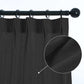 LANTIME Real Linen pinch pleat curtains set of 2 light filtering custom length