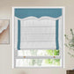 No-drill cordless blackout Roman shade custom fit on window for privacy and light control