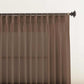 Set of 2 LANTIME Faux Linen Pinch Pleat Sheer Curtains with semi-sheer, UV protection, custom length, and hooks included