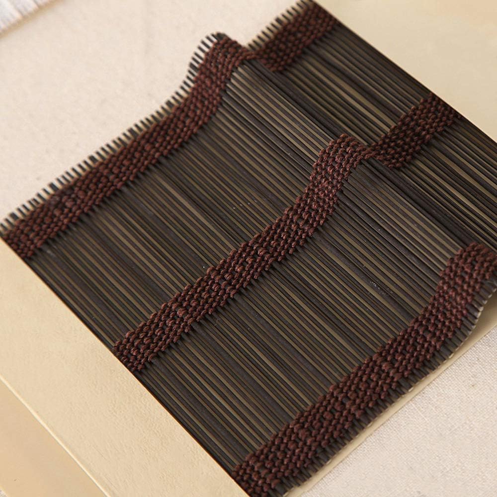 No Tools No Drill Wood Window Roman Shades, Bamboo Light Filtering Window Blinds for Indoor Home, Office, Kitchen