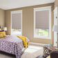 LANTIME No-Drill 100 Blackout Roman Shade with cordless custom fit for bedrooms