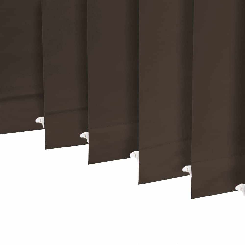 Blackout vertical blinds with 3.5-inch slats, thermal insulated and custom made for windows and doors
