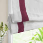 No-Drill Blackout Roman Shade cordless white fabric lined window blind installed without drilling