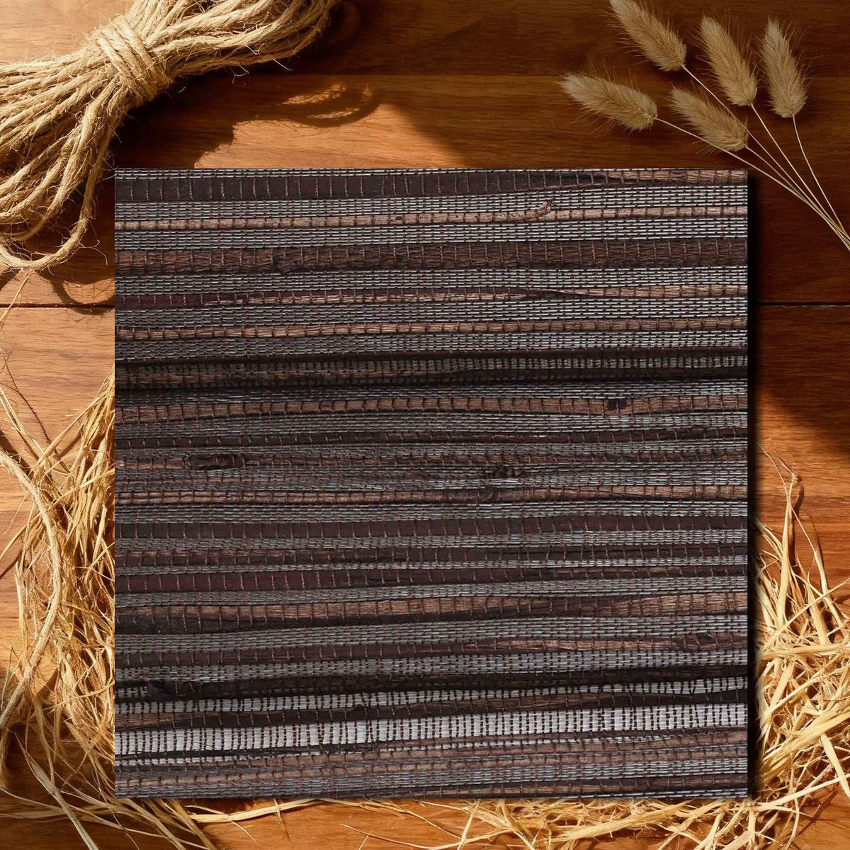 LANTIME No-Drill No Tools Blinds cordless jute bamboo Roman shade custom size textured window coverage