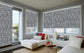 LANTIME Patterned Blackout Roller Shade – UV Protection, Design Set 4
