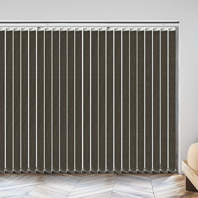 LANTIME fabric vertical blinds 3.5 inch slats light filtering custom made window covering