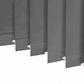 Blackout vertical blinds with 3.5" slats, thermal insulated and custom made for windows and doors