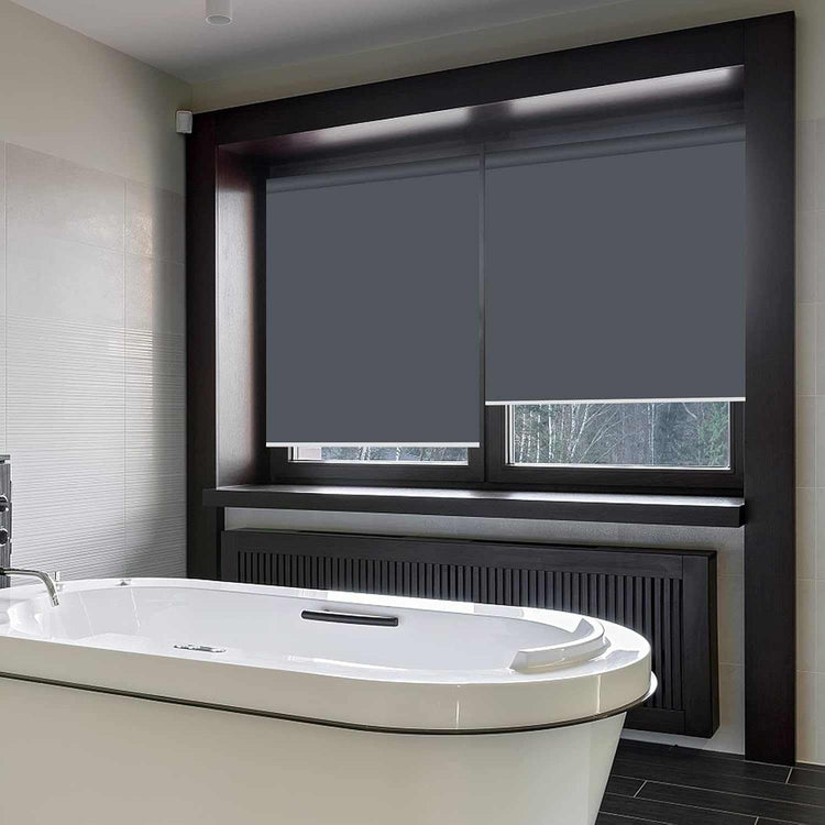 LANTIME kitchen bathroom waterproof blackout cordless roller shade for windows