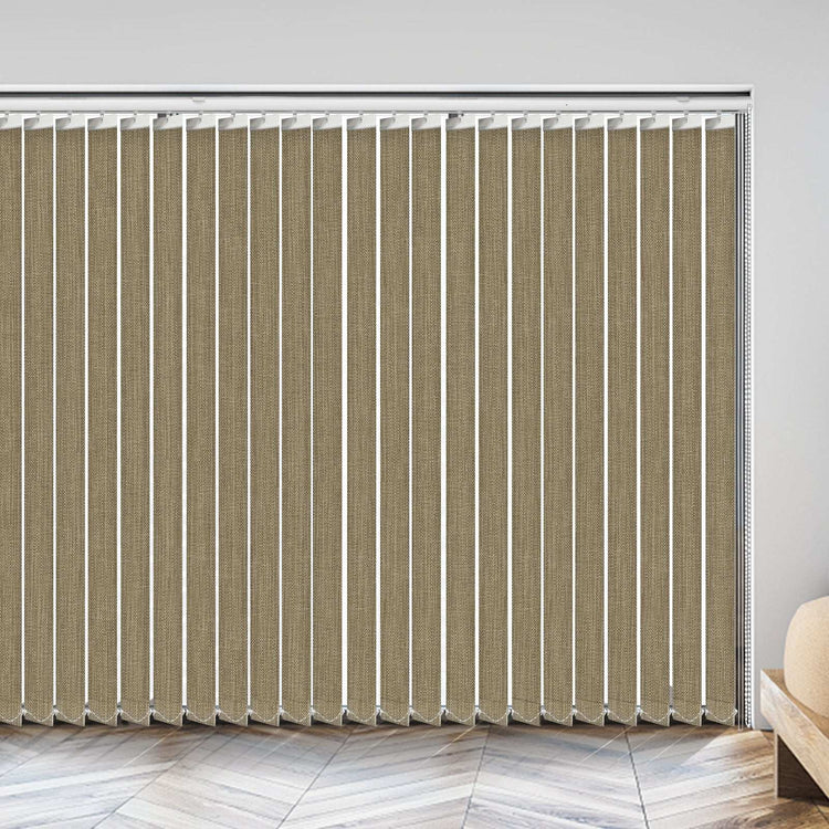 LANTIME Fabric Vertical Blinds 3.5 inch slats light filtering window covering modern energy-saving design